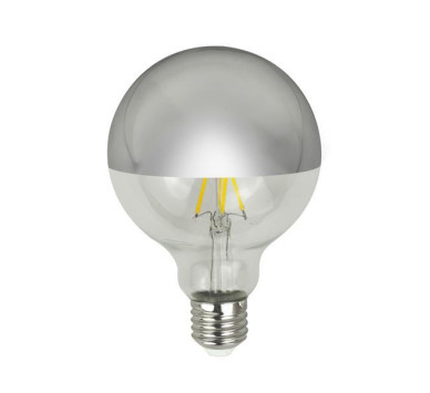 ΛΑΜΠΑ LED ΓΛΟΜΠΟΣ G95 CROSSED FILAMENT 8W 900lm E27 3000K 220-240V DIMMABLE ΑΝΤΕΣΤΡΑΜΕΝΟΥ ΚΑΘΡΕΠΤΗ ΑΣΗΜΙ