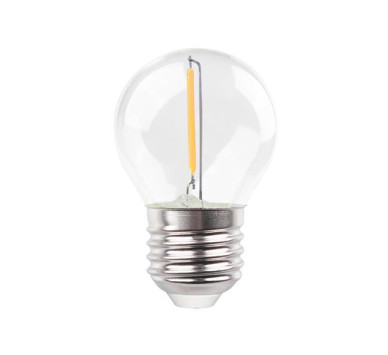 ΛΑΜΠΑ LED ΣΦΑΙΡΙΚΗ FILAMENT 1W 90lm E27 4000K 220-240V