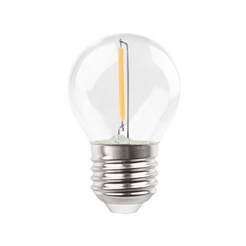 ΛΑΜΠΑ LED ΣΦΑΙΡΙΚΗ FILAMENT 1W 90lm E27 3000K 220-240V