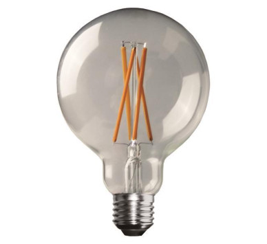 ΛΑΜΠΑ LED ΓΛΟΜΠΟΣ G95 CROSSED FILAMENT 11W 1600lm Ε27 4000K 220-240V DIMMABLE CLEAR