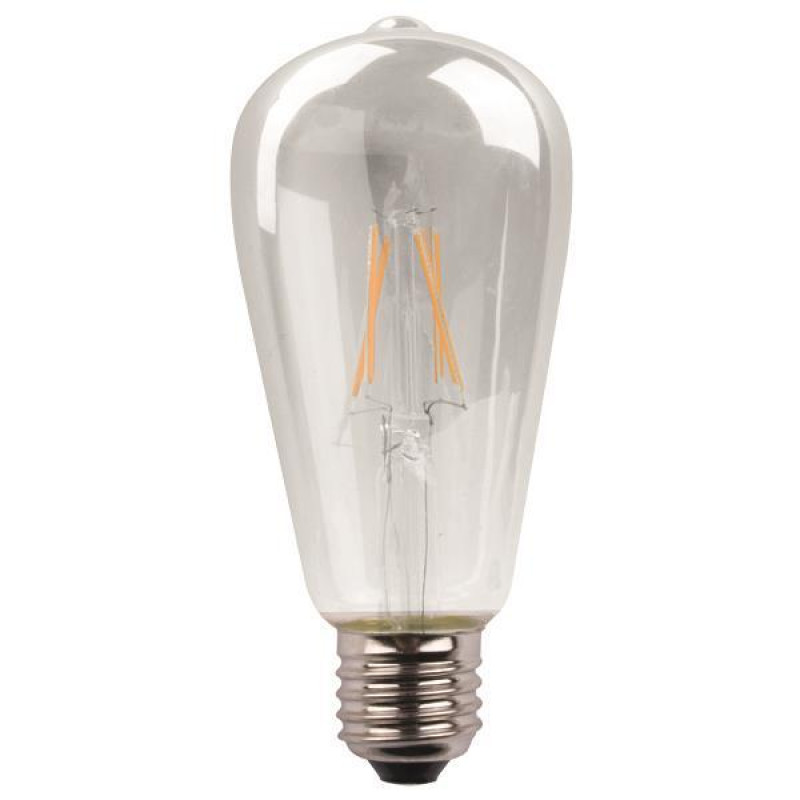 ΛΑΜΠΑ LED ST64 CROSSED FILAMENT 11W 1600lm E27 6500K 220-240V DIMMABLE CLEAR