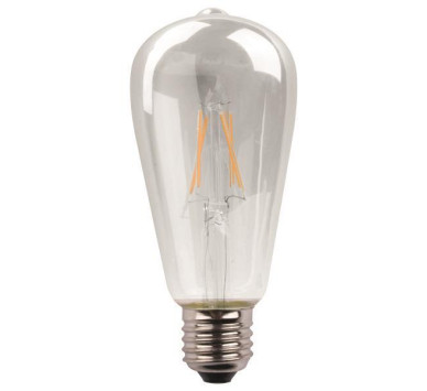 ΛΑΜΠΑ LED ST64 CROSSED FILAMENT 11W 1600lm E27 3000K 220-240V DIMMABLE CLEAR