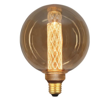 ΛΑΜΠΑ LED ΓΛΟΜΠΟΣ G125 3,5W 120lm Ε27 2000K 220-240V GOLD GLASS DIMMABLE