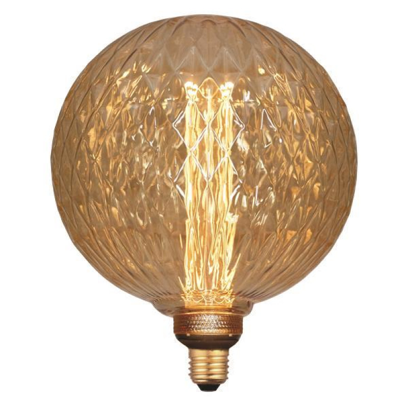 ΛΑΜΠΑ LED ΓΛΟΜΠΟΣ G200 3,5W 120lm Ε27 2000K 220-240V GOLD GLASS DIMMABLE