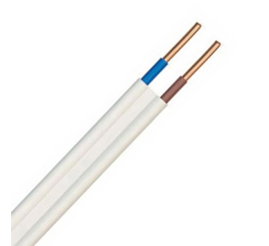 ΚΑΛΩΔΙΟ ΠΛΑΚΕ NYΙFY-R 2Χ1,5mm² ΛΕΥΚΟ (100m/roll)