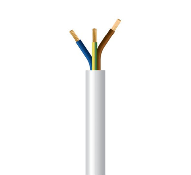 ΚΑΛΩΔΙΟ ΕΥΚΑΜΠΤΟ H05VV-F 3Χ1mm² ΛΕΥΚΟ (100m/roll)