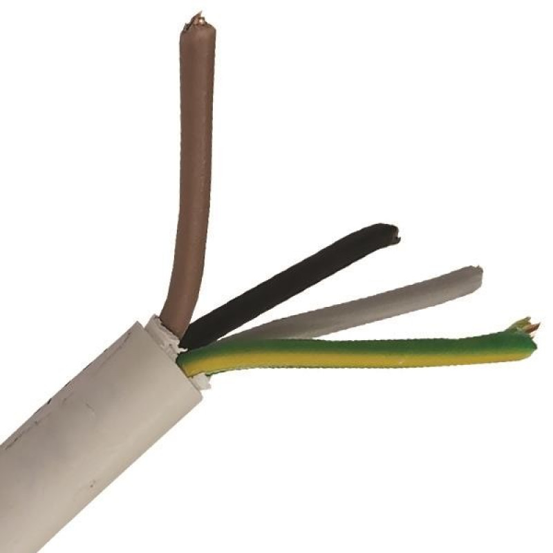 ΚΑΛΩΔΙΟ NYΜ A05VV-U 4Χ4mm² ΛΕΥΚΟ (100m/roll)