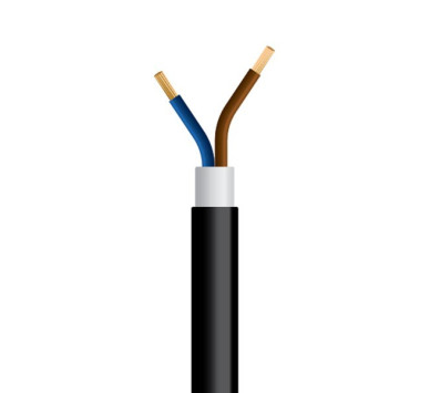 ΚΑΛΩΔΙΟ NYY J1VV-U 2X1.5mm² ΜΑΥΡΟ (100m/roll)