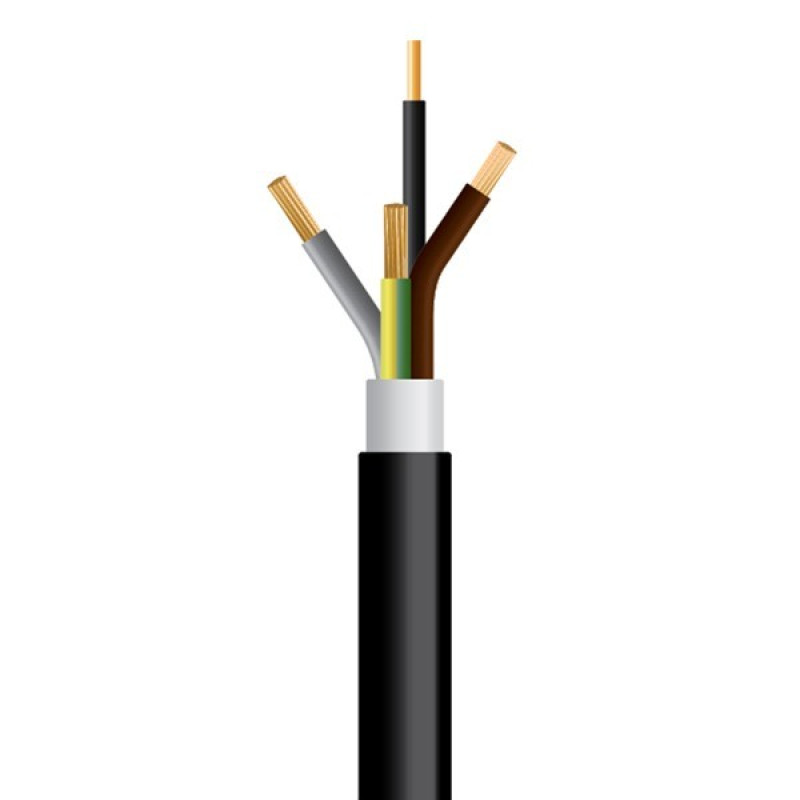 ΚΑΛΩΔΙΟ NYY J1VV-R 3X10+1.5mm² ΜΑΥΡΟ (1000m/Drum)