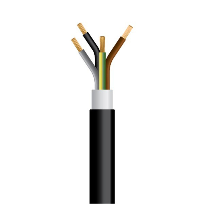 ΚΑΛΩΔΙΟ NYY J1VV-R 4X6mm² ΜΑΥΡΟ (1000m/Drum)