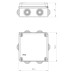 ΜΠΟΥΑΤ ΕΞΩΤΕΡΙΚΟ 133X133X64 ΜΕ ΠΛΑΣΤΙΚΗ ΒΙΔΑ IP55 ΛΕΥΚΟ