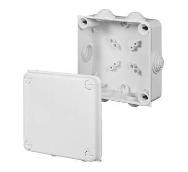 ΜΠΟΥΑΤ ΕΞΩΤΕΡΙΚΟ 133X133X64 ΜΕ ΠΛΑΣΤΙΚΗ ΒΙΔΑ IP55 ΓΚΡΙ