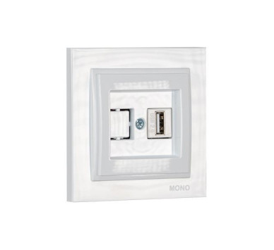 ΠΡΙΖΑ USB 220V / 5V 2.4A ΛΕΥΚΗ