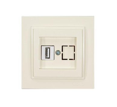 ΠΡΙΖΑ USB 220V / 5V 2.4A ΜΠΕΖ