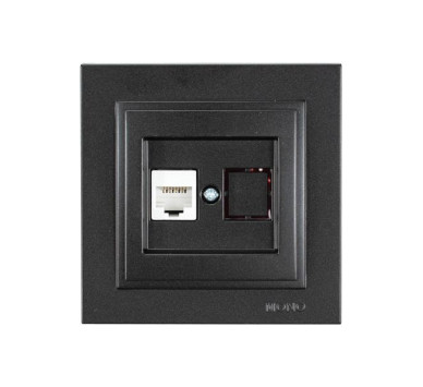 ΠΡΙΖΑ DATA CAT 6 RJ 45 MONH ΜΑΥΡΟ