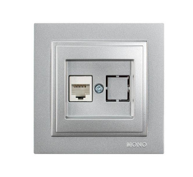ΠΡΙΖΑ DATA CAT 6 RJ 45 MONH ΑΣΗΜΙ