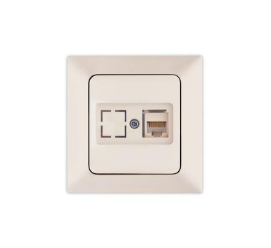 ΠΡΙΖΑ DATA CAT 6 RJ 45 MONH ΜΠΕΖ