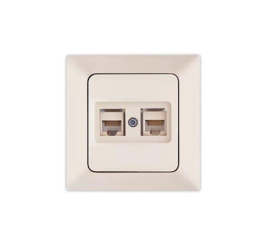 ΠΡΙΖΑ DATA CAT 6 RJ 45 ΔΙΠΛΗ ΜΠΕΖ