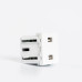 ΠΡΙΖΑ 2 Χ USB MODULES ΛΕΥΚΗ