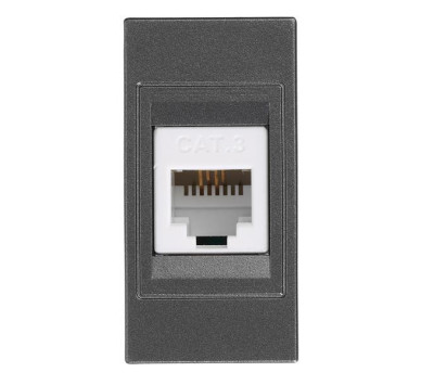 ΠΡΙΖΑ ΤΗΛΕΦΩΝΟΥ 1 MODULES RJ 11 ΓΡΑΦΙΤΗΣ