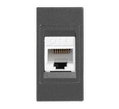 ΠΡΙΖΑ DATA 1 MODULES CAT 6 RJ 45 ΓΡΑΦΙΤΗΣ