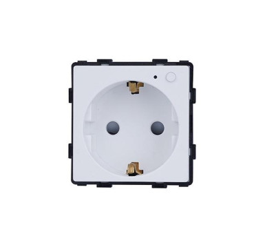 SMART WIFI ΠΡΙΖΑ ΣΟΥΚΟ 16Α ΑΣΠΡΟ ΧΡΩΜΑ ΜΕ ΕΝΔΕΙΞΗ ΛΕΙΤΟΥΡΓΙΑΣ ΜΠΟΥΤΟΝ ON/OFF ΚΑΙ ΜΕΤΡΗΤΗ ΡΕΥΜΑΤΟΣ