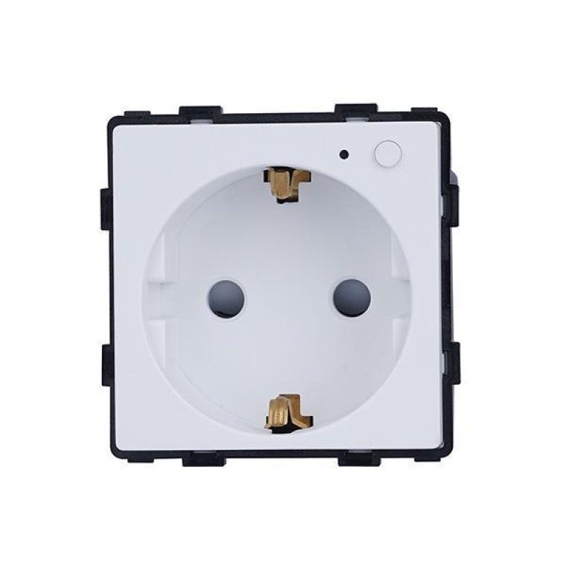 SMART ZIGBEE ΠΡΙΖΑ ΣΟΥΚΟ 16Α ΑΣΠΡΟ ΧΡΩΜΑ ΜΕ ΕΝΔΕΙΞΗ ΛΕΙΤΟΥΡΓΙΑΣ ΜΠΟΥΤΟΝ ON/OFF ΚΑΙ ΜΕΤΡΗΤΗ ΡΕΥΜΑΤΟΣ