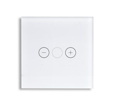 ΓΥΑΛΙΝΟ ΠΑΝΕΛ DIMMER ΑΦΗΣ ΑΣΠΡΟ ΧΡΩΜΑ
