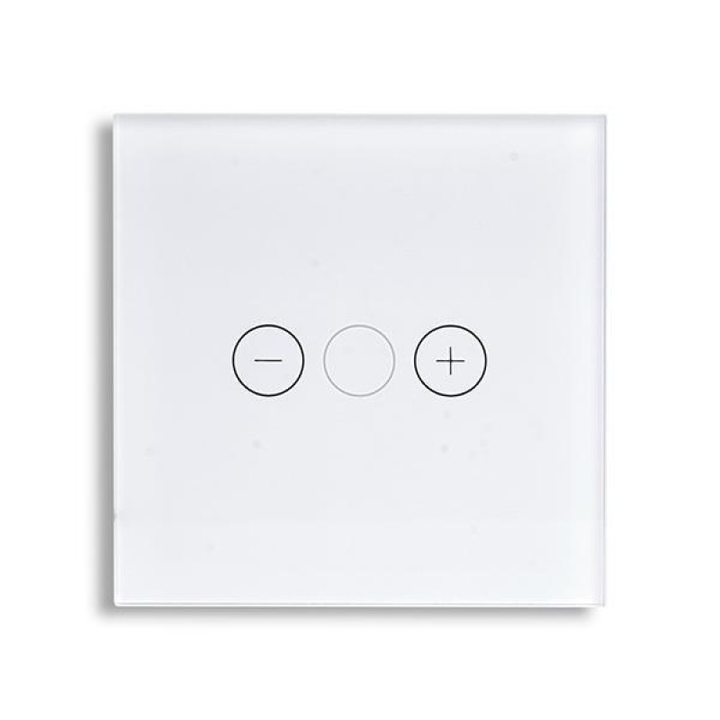 ΓΥΑΛΙΝΟ ΠΑΝΕΛ DIMMER ΑΦΗΣ ΑΣΠΡΟ ΧΡΩΜΑ