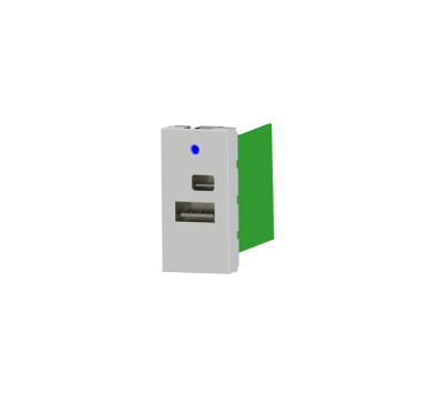 ΠΡΙΖΑ ΜΟΝΗ ΜΕ USB-TYPE C 5V 2X2,2A