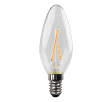 ΛΑΜΠΑ LED ΚΕΡΙ CROSSED FILAMENT 5W 480lm E14 6500K 220-240V CLEAR 3τμχ