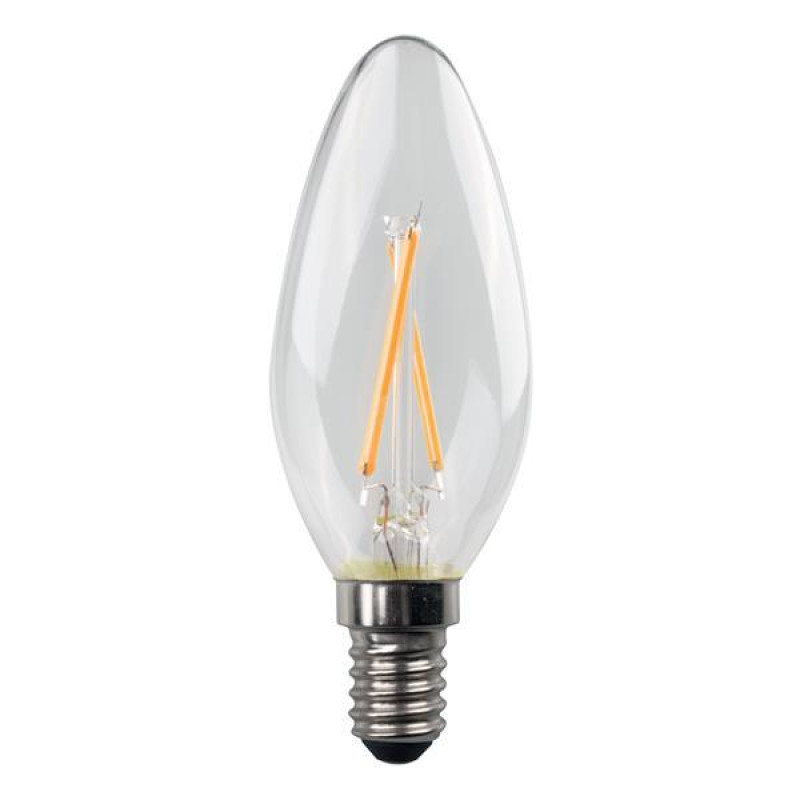 ΛΑΜΠΑ LED ΚΕΡΙ CROSSED FILAMENT 5W 480lm E14 6500K 220-240V CLEAR 3τμχ