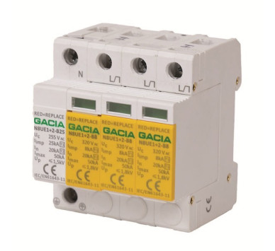 ΑΝΤΙΚΕΡΑΥΝΙΚΟ ΤΡΙΦΑΣΙΚΟ Τ1+Τ2 8kA 320V 4P