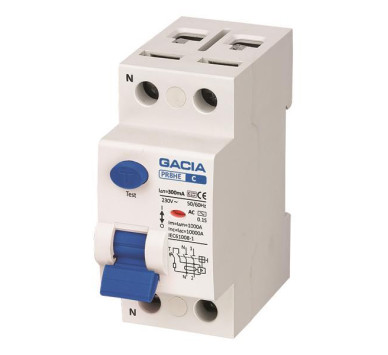ΡΕΛΕ ΔΙΑΡΡΟΗΣ 2Χ63Α 10KA 300mA TYPE AC+S GACIA