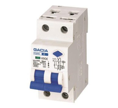 ΡΕΛΕ RCBO ΔΙΠΟΛΙΚΟ 32A 6KA 30mA 1+N GACIA TYPE B