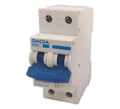 ΑΥΤΟΜΑΤΑΚΙ ΔΙΠΟΛΙΚΟ DC 2P 16A 6kA DC500V