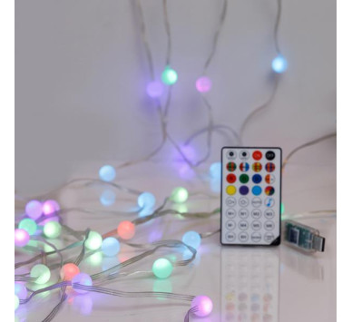 ΣΕΙΡΑ, 100 SMART MINI LED, ΛΕΥΚΕΣ ΜΠΑΛΙΤΣΕΣ 1.5cm, USB, ΔΙΑΧΕΙΡΙΣΗ ΜΕΣΩ ΕΦΑΡΜΟΓΗΣ, M/F, ΤΗΛΕΧΕΙΡΙΣΤΗΡΙΟ, ΔΙΑΦΑΝΟ ΠΛΑΚΕ ΧΑΛΚΙΝΟ ΚΑΛΩΔΙΟ, RGB LED ANA 15cm, ΠΡΟΕΚΤΑΣΗ ΠΑΡΟΧΗΣ 3m, IP20 (ROLL PACK)