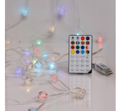 ΣΕΙΡΑ, 100 SMART MINI LED, ΚΡΑΚΕΛΕ ΜΠΑΛΙΤΣΕΣ 2cm, USB, ΔΙΑΧΕΙΡΙΣΗ ΜΕΣΩ ΕΦΑΡΜΟΓΗΣ, M/F, ΤΗΛΕΧΕΙΡΙΣΤΗΡΙΟ, ΔΙΑΦΑΝΟ ΠΛΑΚΕ ΧΑΛΚΙΝΟ ΚΑΛΩΔΙΟ, RGB LED ANA 15cm, ΠΡΟΕΚΤΑΣΗ ΠΑΡΟΧΗΣ 3m, IP20 (ROLL PACK)