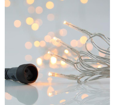 ΣΕΙΡΑ PRO, 300 LED 3mm, 31V & 9W ΜΕΤΑΣΧΗΜΑΤΙΣΤΗ, 4 ΕΠΕΚΤΑΣΕΙΣ ΕΩΣ 3 ΣΕΤ, ΔΙΑΦΑΝΟ PVC ΚΑΛΩΔΙΟ, ΘΕΡΜΟ ΛΕΥΚΟ LED ANA 5cm, ΠΡΟΕΚΤΑΣΗ ΠΑΡΟΧΗΣ 3m, IP44