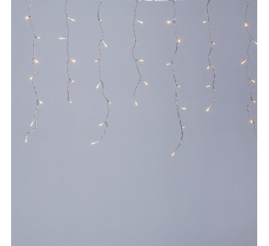 ΒΡΟΧΗ PRO, 288 LED 3mm, 36V & 9W ADAPTOR, 4 ΕΠΕΚΤΑΣΕΙΣ ΕΩΣ 3 ΣΕΤ, ΔΙΑΦΑΝΟ PVC ΚΑΛΩΔΙΟ, ΘΕΡΜΟ ΛΕΥΚΟ LED (H60 x W600cm, 5/7/5/7), ΠΡΟΕΚΤΑΣΗ ΠΑΡΟΧΗΣ 3m, IP44