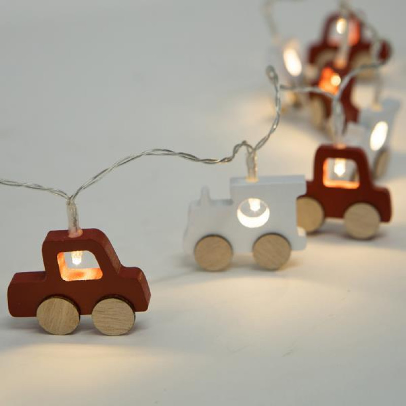 ΣΕΙΡΑ, 10 LED 5mm, ΔΙΑΚΟΣΜΗΤΙΚΑ ΞΥΛΙΝΑ ΑΜΑΞΙΑ, ΜΠΑΤΑΡΙΑΣ 3xΑΑ, ΧΡΟΝΟΔΙΑΚΟΠΤΗ, ΘΕΡΜΟ ΛΕΥΚΟ LED ΑΝΑ 10cm, ΔΙΑΦΑΝΟ PVC ΚΑΛΩΔΙΟ, ΠΡΟΕΚΤΑΣΗ ΠΑΡΟΧΗΣ 30cm, IP20