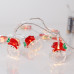 ΣΕΙΡΑ, 10 LED 5mm, ΠΛΑΣΤΙΚΟ ΑΓΙΟ ΒΑΣΙΛΗ, ΜΠΑΤΑΡΙΑΣ 3xAA, ΧΡΟΝΟΔΙΑΚΟΠΤΗ, ΔΙΑΦΑΝΟ PVC ΚΑΛΩΔΙΟ, ΘΕΡΜΟ ΛΕΥΚΟ LED ΑΝΑ 10cm, ΠΡΟΕΚΤΑΣΗ ΠΑΡΟΧΗΣ 30cm, IP20
