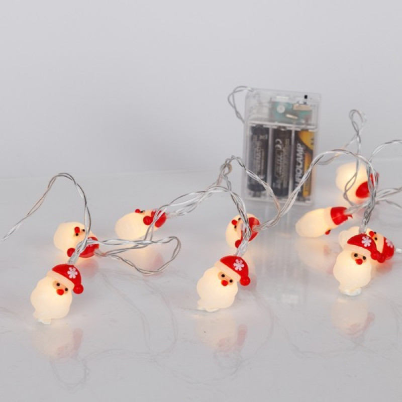ΣΕΙΡΑ, 10 LED 5mm, ΑΓΙΟΣ ΒΑΣΙΛΗΣ, ΜΠΑΤΑΡΙΑΣ 3xAA, ΧΡΟΝΟΔΙΑΚΟΠΤΗ, ΔΙΑΦΑΝΟ PVC ΚΑΛΩΔΙΟ, ΘΕΡΜΟ ΛΕΥΚΟ LED ΑΝΑ 15cm, ΠΡΟΕΚΤΑΣΗ ΠΑΡΟΧΗΣ 30cm, IP20