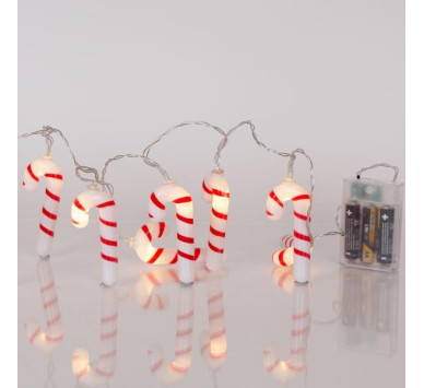 ΣΕΙΡΑ, 10 LED 5mm, ΚΟΚΚΙΝO & ΑΣΠΡO ΖΑΧΑΡΩΤΟ, ΜΠΑΤΑΡΙΑΣ 3xAA, ΧΡΟΝΟΔΙΑΚΟΠΤΗ, ΔΙΑΦΑΝΟ PVC ΚΑΛΩΔΙΟ, ΘΕΡΜΟ ΛΕΥΚΟ LED ΑΝΑ 15cm, ΠΡΟΕΚΤΑΣΗ ΠΑΡΟΧΗΣ 30cm, IP20