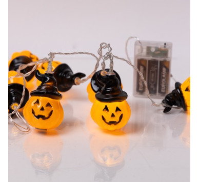 ΣΕΙΡΑ, 10 MINI LED, ΚΟΛΟΚΥΘΑ ΜΕ ΚΑΠΕΛΟ, ΜΠΑΤΑΡΙΑΣ 3xAA, ΧΡΟΝΟΔΙΑΚΟΠΤΗ, ΔΙΑΦΑΝΟ PVC ΚΑΛΩΔΙΟ, ΘΕΡΜΟ ΛΕΥΚΟ LED ΑΝΑ 15cm, ΠΡΟΕΚΤΑΣΗ ΠΑΡΟΧΗΣ 30cm, IP20