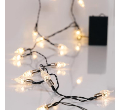 ΣΕΙΡΑ, 20 LED 5mm, VINTAGE ΔΙΑΚΟΣΜΗΤΙΚΟ 1.2mm, ΜΠΑΤΑΡΙΑΣ 3xΑΑ, ΧΡΟΝΟΔΙΑΚΟΠΤΗ, ΠΡΑΣΙΝΟ PVC ΚΑΛΩΔΙΟ, ΘΕΡΜΟ ΛΕΥΚΟ LED ANA 10cm, ΠΡΟΕΚΤΑΣΗ ΠΑΡΟΧΗΣ 30cm, IP20