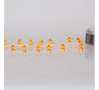 ΣΕΙΡΑ, 20 MINI LED, ΜΠΙΣΚΟΤΑΝΘΡΩΠΟΣ, ΜΠΑΤΑΡΙΑΣ 3xAA, ΧΡΟΝΟΔΙΑΚΟΠΤΗ, ΑΣΗΜΙ ΧΑΛΚΙΝΟ ΚΑΛΩΔΙΟ, ΘΕΡΜΟ ΛΕΥΚΟ LED ΑΝΑ 10cm, ΠΡΟΕΚΤΑΣΗ ΠΑΡΟΧΗΣ 30cm, IP20