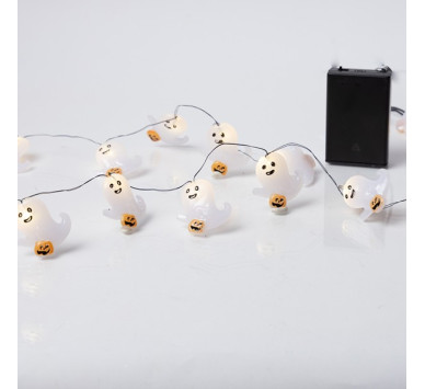 ΣΕΙΡΑ, 20 MINI LED, ΦΑΝΤΑΣΜΑΤΑΚΙΑ ME ΚΟΛΟΚΥΘΕΣ, ΜΠΑΤΑΡΙΑΣ 3xAA, ΧΡΟΝΟΔΙΑΚΟΠΤΗ, ΜΑΥΡΟ ΧΑΛΚΙΝΟ ΚΑΛΩΔΙΟ, ΘΕΡΜΟ ΛΕΥΚΟ LED ΑΝΑ 10cm, ΠΡΟΕΚΤΑΣΗ ΠΑΡΟΧΗΣ 30cm, IP20