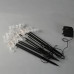 ΣΕΙΡΑ, 5 LED 3mm, 5 ΤΑΡΑΝΔΟΙ ΜΕ ΡΑΒΔΙ ΓΙΑ ΕΔΑΦΟΣ 37cm, ΗΛΙΑΚΟ ΣΥΛΛΕΚΤΗ ΜΕ ΑΙΣΘΗΤΗΡΑ ΦΩΤΟΣ, ΜΑΥΡΟ PVC ΚΑΛΩΔΙΟ, ΘΕΡΜΟ ΛΕΥΚΟ LED ΑΝΑ 35cm, ΠΡΟΕΚΤΑΣΗ ΠΑΡΟΧΗΣ 2m, IP44