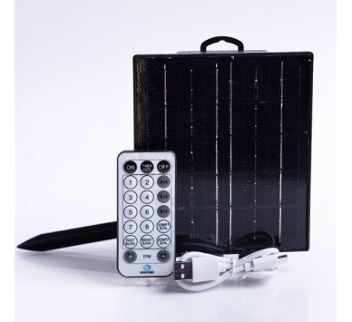 ΗΛΙΑΚΟΣ ΣΥΛΛΕΚΤΗΣ 31V, ΑΙΣΘΗΤΗΡΑ ΦΩΤΟΣ, 3.7V 1800mAh*2, 12 ΠΡΟΓΡΑΜΜΑΤΑ, ΤΗΛΕΧΕΙΡΙΣΤΗΡΙΟ (ΧΡΟΝΟΔΙΑΚΟΠΤΗ & DIMMER), IP44